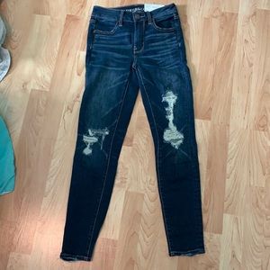 super stretch american eagle skinny jeans